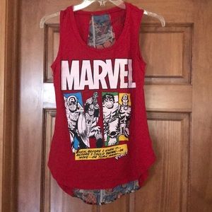 Marvel tunic tank top